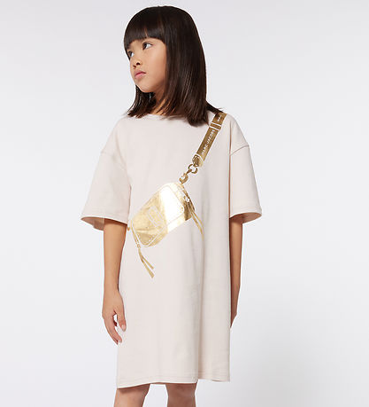 Little Marc Jacobs Kleid - Sand/Gold m. Tasche