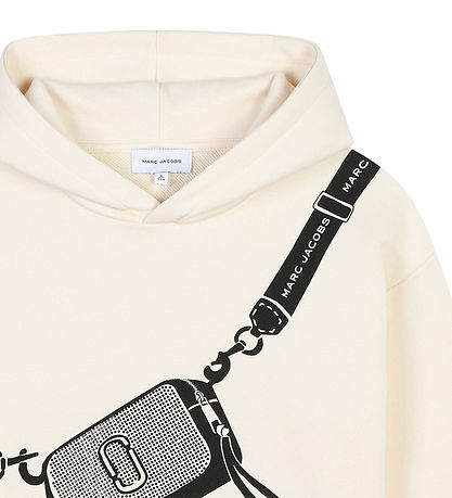 Little Marc Jacobs Kapuzenpullover - Sand/Schwarz m. Tasche