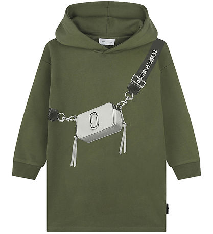 Little Marc Jacobs Sweat Dress - Winter Moss/White w. Bag