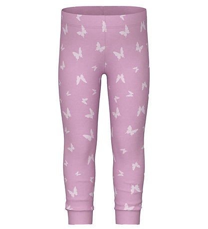 Name It Pyjamasetti - Noos - Joustinneule - NmfNightset - Vaalea