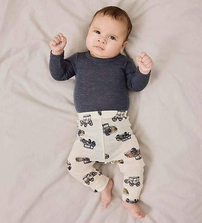 Name It Bodysuit L/æ - Noos - Wool - NbmWang - Ombre Blue
