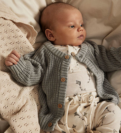 Lil' Atelier Cardigan - NbnEmlen - Knitted - Limestone Lil' Atelier Cardigan - NbnEmlen - Knitted - Limestone