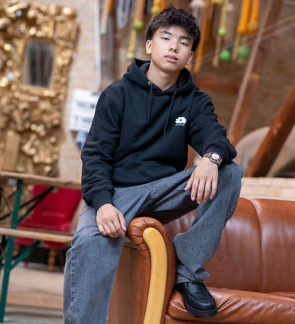 Hound Hoodie - Black w. Print