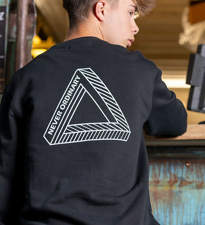 Hound Sweatshirt - Black w. Print Hound Sweatshirt - Black w. Print