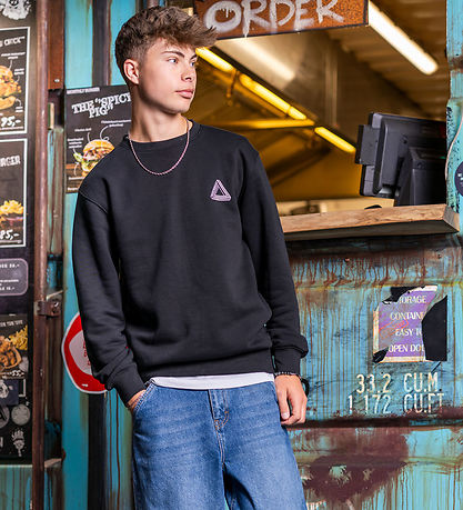 Hound Sweatshirt - Black w. Print Hound Sweatshirt - Black w. Print