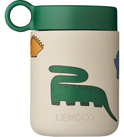 Liewood Thermal container - Kian - 350 mL - Dinosaurs/Mist Liewood Thermal container - Kian - 350 mL - Dinosaurs/Mist