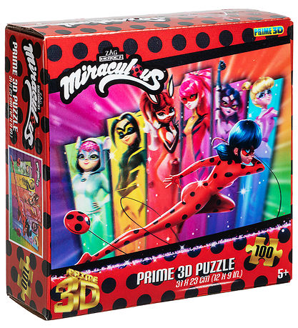 Prime 3D Puzzle Jigsaw Puzzle - 3D - 100 Bricks - Miraculous