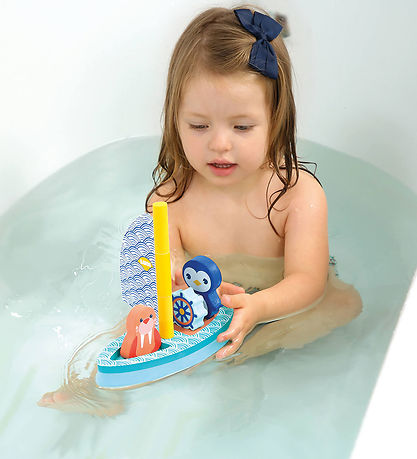 Ludi Bath Toy - Foam boat w. Toy Figurine