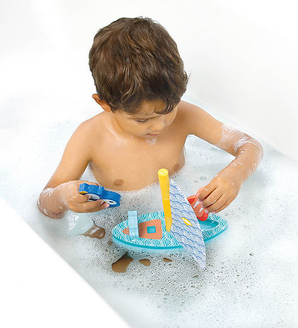 Ludi Bath Toy - Foam boat w. Toy Figurine