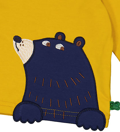 Freds World Blouse - Bear Applique - Mango