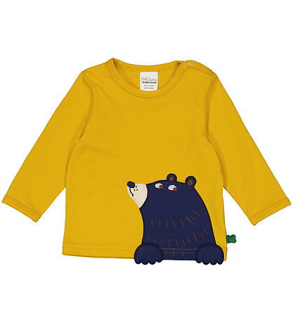 Freds World Blouse - Bear Applique - Mango