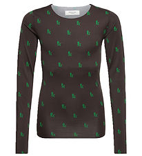 Rosemunde Blouse - Rsmn Monogram Green Print Rosemunde Blouse - Rsmn Monogram Green Print