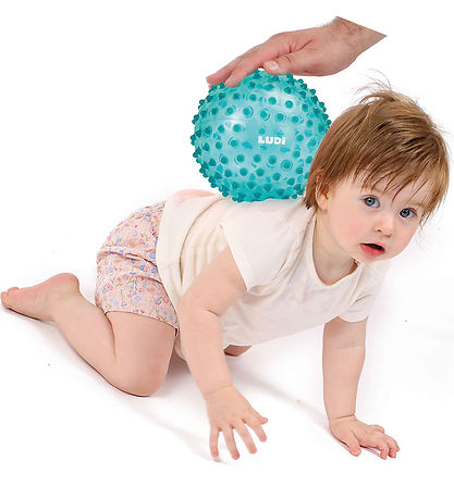 Ludi Sensory Ball - 20 cm - Blue w. Massage knobs
