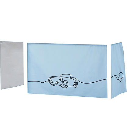 Hoppekids Half-height curtains Bed - 70x160 cm - Cars