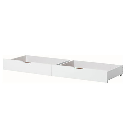 Hoppekids Drawers w. Wheels - 2 pcs - 70x160 cm - White Hoppekids Drawers w. Wheels - 2 pcs - 70x160 cm - White