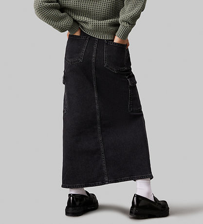 Calvin Klein Skirt - Maxi Denim - Charcoal Grey
