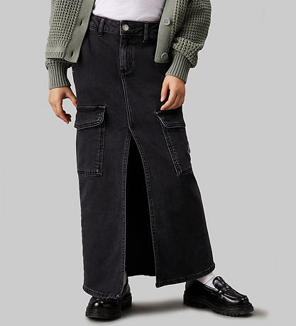 Calvin Klein Skirt - Maxi Denim - Charcoal Grey
