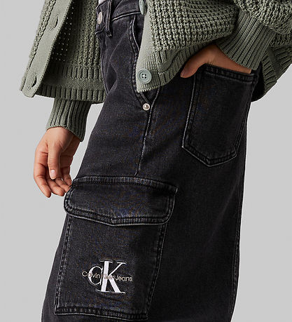 Calvin Klein Skirt - Maxi Denim - Charcoal Grey