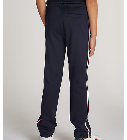 Tommy Hilfiger Joggebukse - Global Stripe - Desert Sky