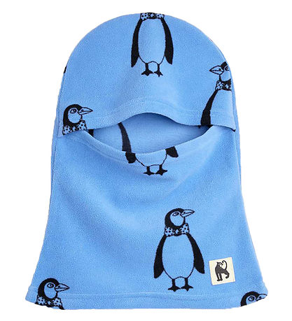 Mini Rodini Bivakmuts - 1-lag - Penguin Fleece - Blauw