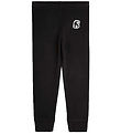 Mini Rodini Fleece pants - Black w. Panther Mini Rodini Fleece pants - Black w. Panther