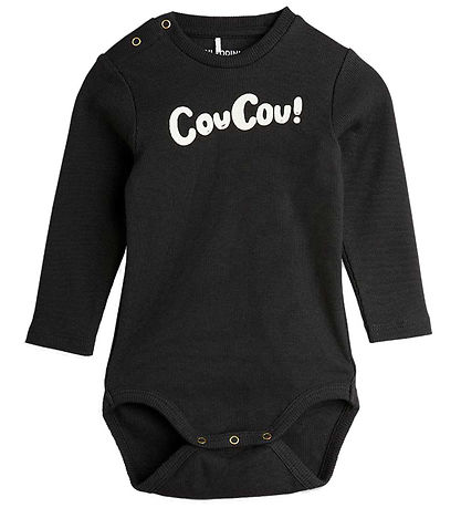 Body m/l Mini Rodini - Rib - Coucou - Noir