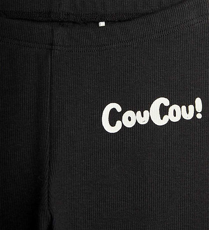 Leggings Mini Rodini - Rib - Coucou - Noir Leggings Mini Rodini - Rib - Coucou - Noir