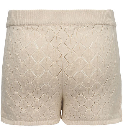 Sofie Schnoor Shorts - Knitted - Jumana - Off White w. Pointelle Sofie Schnoor Shorts - Knitted - Jumana - Off White w. Pointelle