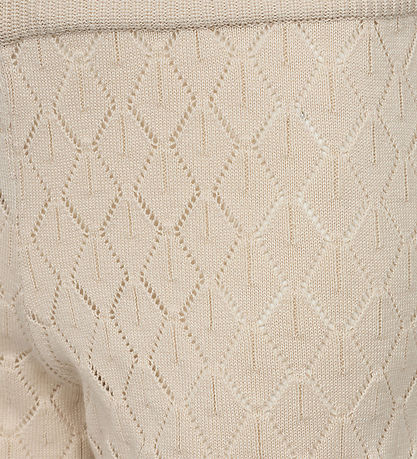 Sofie Schnoor Shorts - Knitted - Jumana - Off White w. Pointelle Sofie Schnoor Shorts - Knitted - Jumana - Off White w. Pointelle
