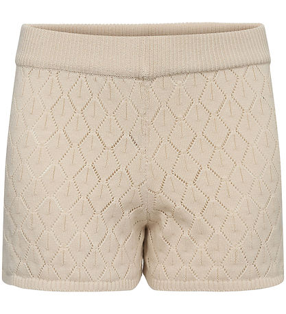 Sofie Schnoor Shorts - Knitted - Jumana - Off White w. Pointelle Sofie Schnoor Shorts - Knitted - Jumana - Off White w. Pointelle