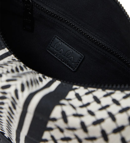 Lala Berlin Schoudertas - Melly - Erfgoed Stripe Black
