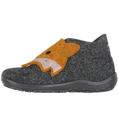 Superfit Hausschuhe - Wolle - Grau/Orange