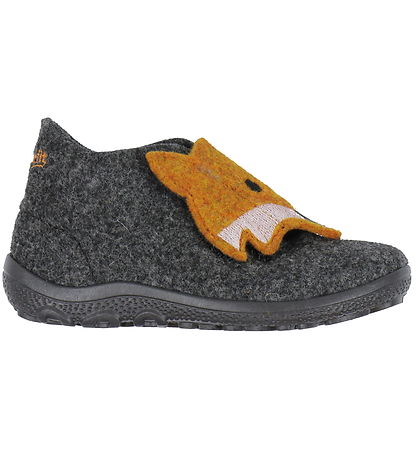 Superfit Hausschuhe - Wolle - Grau/Orange