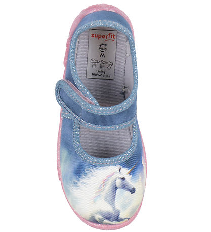 Superfit Pantoffels - Belinda - Blauw/Roze