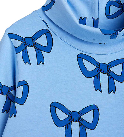 Mini Rodini Jurk - Bow - Blauw