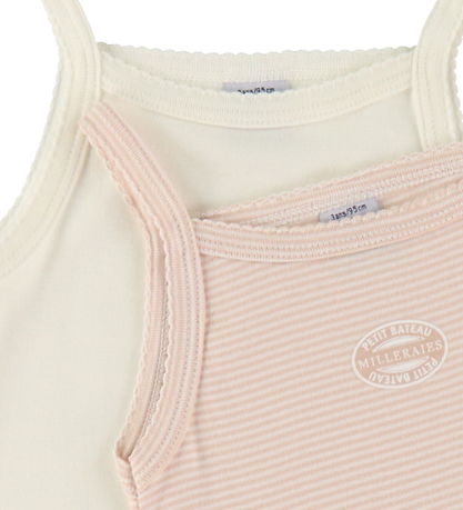 Petit Bateau Undershirt - 2-Pack - White/Pink