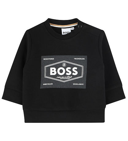 BOSS Sweatshirt - Black w. White
