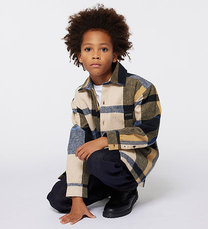 BOSS Shirt - Long - Cookie/Black Check