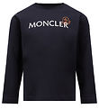 Moncler Tröja - Medium+ Blue m. Vit