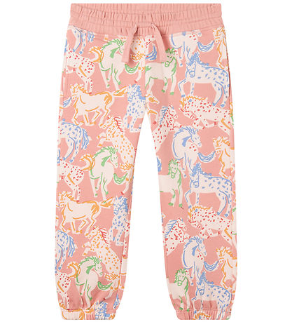 Stella McCartney Kids Jogginghosen - Rosa m. Pferde Stella McCartney Kids Jogginghosen - Rosa m. Pferde