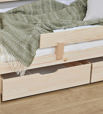 Hoppekids Drawers w. Wheels - 2 pcs - 70x160 cm - Natural