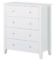 Hoppekids Dresser w. 4 Drawers - Christian - 94.5x84x40 cm - Whi