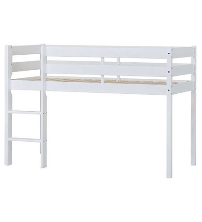 Hoppekids Bed - Half-height - ECO Comfort - 166x76x114 cm - Whit
