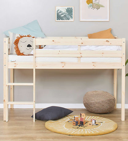 Hoppekids Bed - Half-height - ECO Comfort - 166x76x114 cm - Natu