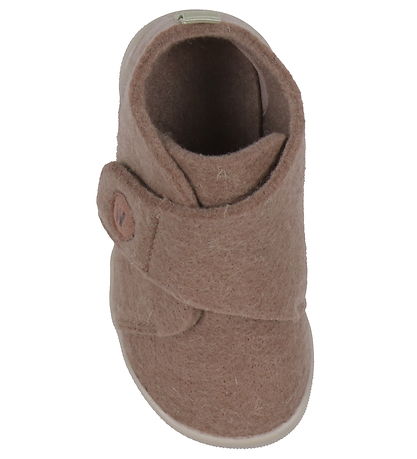 Wheat Slippers - Wool - Fleecy - Dusty Rouge