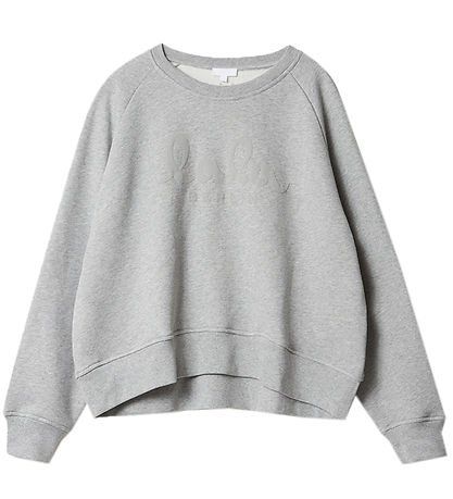 Lala Berlin Sweatshirt - Ijora - Grey Melange w. Logo Lala Berlin Sweatshirt - Ijora - Grey Melange w. Logo