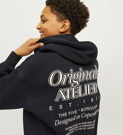 Jack & Jones Hoodie - JorBrooklyn - Black Jack & Jones Hoodie - JorBrooklyn - Black