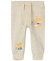 Name It Trousers - NbmLoxy - Beige Melange w. Fox