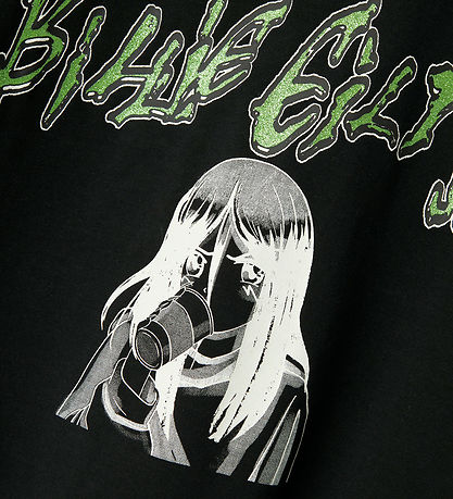 Name It T-shirt - Cropped - NkfJaxana Billie Eilish - Black Name It T-shirt - Cropped - NkfJaxana Billie Eilish - Black