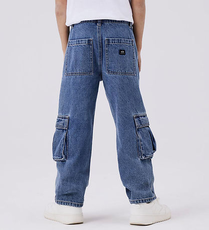 Name It Jeans - Cargo - Noos - NkmRaynn - Medium+ Blue Denim Name It Jeans - Cargo - Noos - NkmRaynn - Medium+ Blue Denim